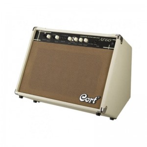 Cort AF60 Acoustic Guitar Amp 60W Ivory with delay and chorus-delay effects