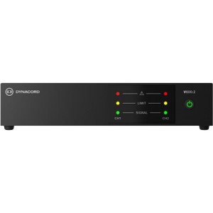 Dynacord V600:2 Two-Channel 600W Power Amplifier for Commercial Installations